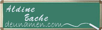 Aldine Bache Visitenkarte